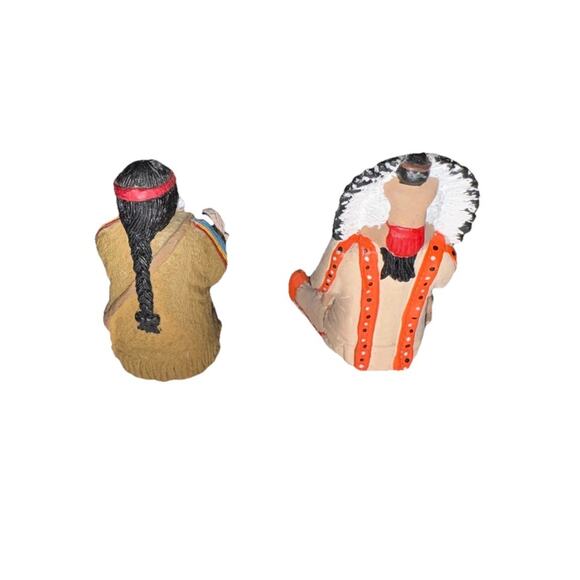 Lot of 2 Pueblo Indian Native American Pottery Storyteller Miniature Figurines - Picture 4 of 8